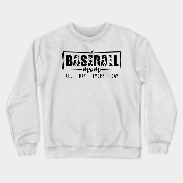 Baseball Mom Shirt Crewneck Sweatshirt by SeleART